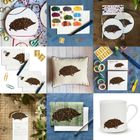 The ever popular bees & the feather hedgehog & thistle